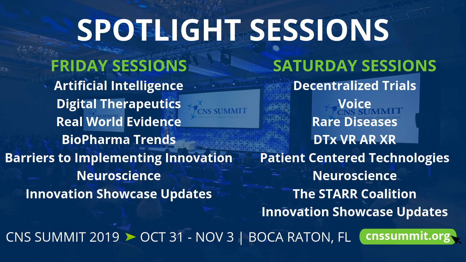 CNS Summit Spotlight Sessions