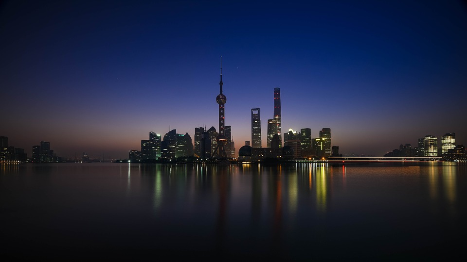 Shanghai at night, China