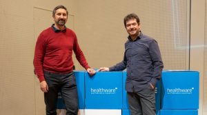 Healthware Group's Roberto Ascione and pharmaphorum's Paul Tunnah