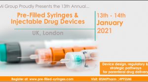 Registration opens for Pre-filled Syringes & Injectable Devices Conference 2021